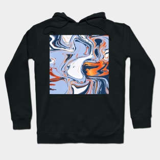 Liquid marble texture with abstract luxury Hoodie